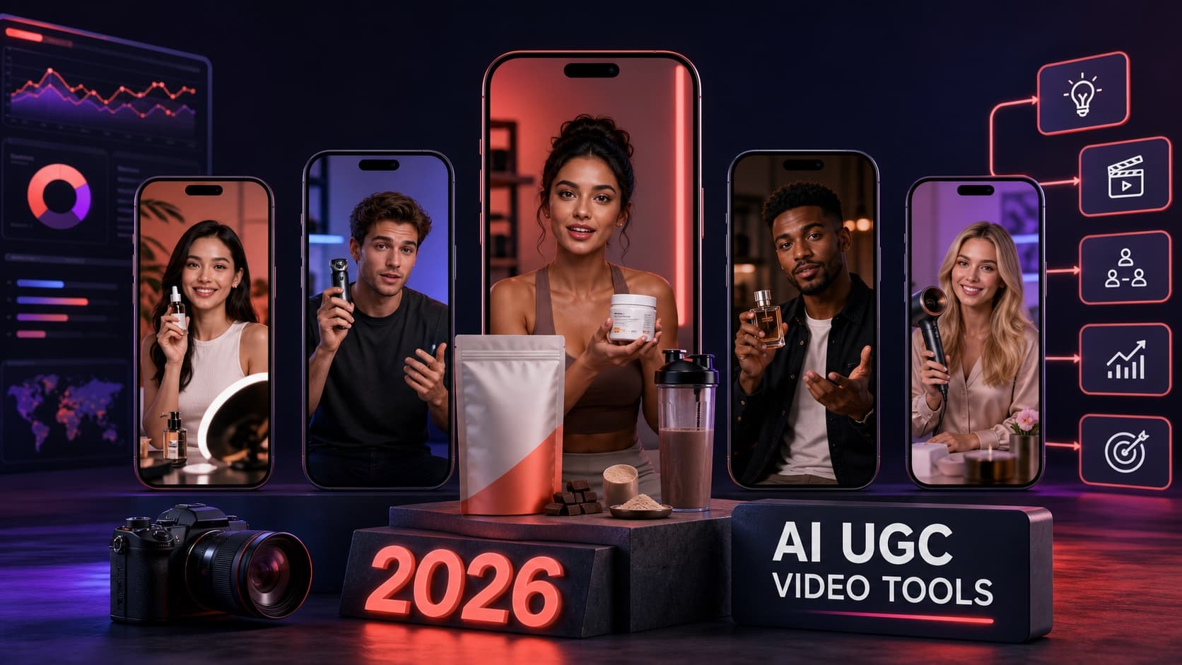 Best AI UGC 广告视频工具 2026：数字人、产品演示与素材测试推荐
